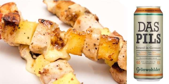 Goda tropiska Hawaiispett med kokosris