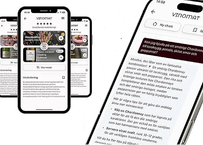Ny app – Vinomat kombinerar mat&vin!